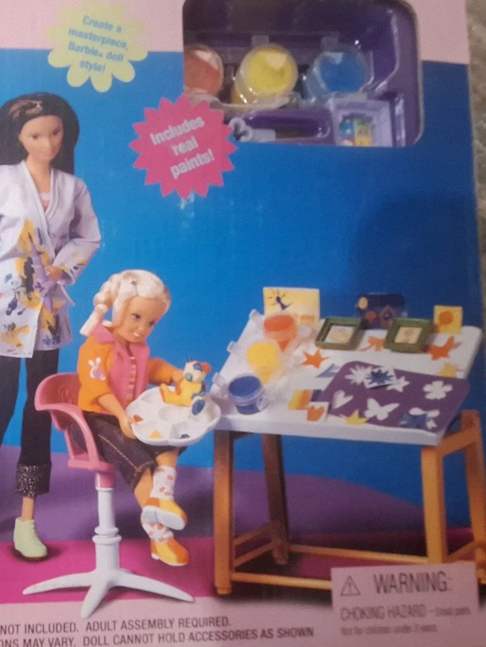 Vintage 1999 Mattel Barbie Arts 'N Crafts Studio Playset - Unopened